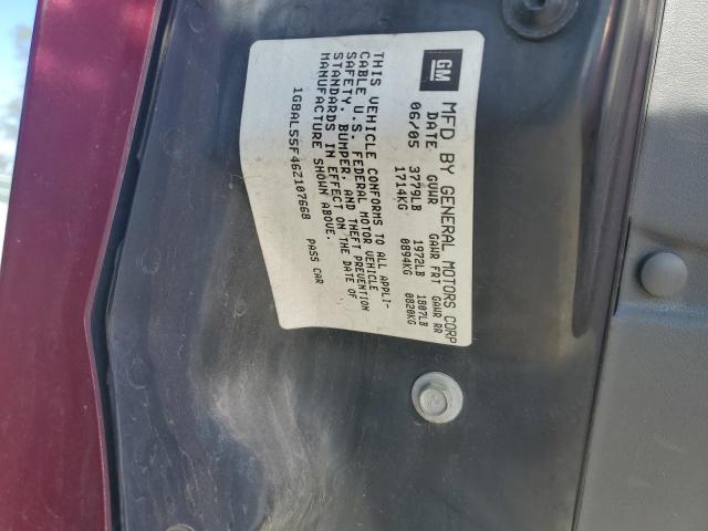 1G8AL55F46Z107668 - 2006 SATURN ION LEVEL 3 RED photo 12
