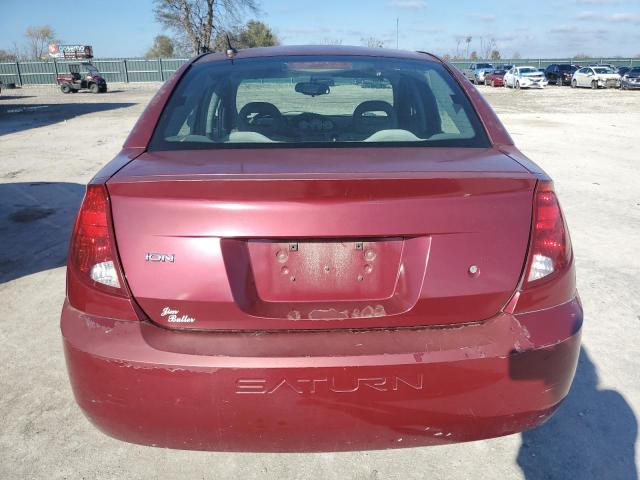 1G8AL55F46Z107668 - 2006 SATURN ION LEVEL 3 RED photo 6