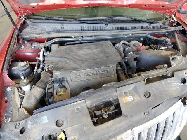 1LNHL9FT9AG605896 - 2010 LINCOLN MKS RED photo 11