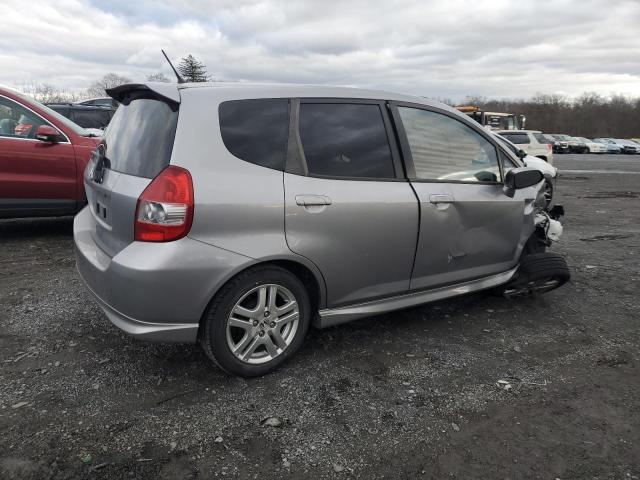 JHMGD38657S031903 - 2007 HONDA FIT S GRAY photo 3