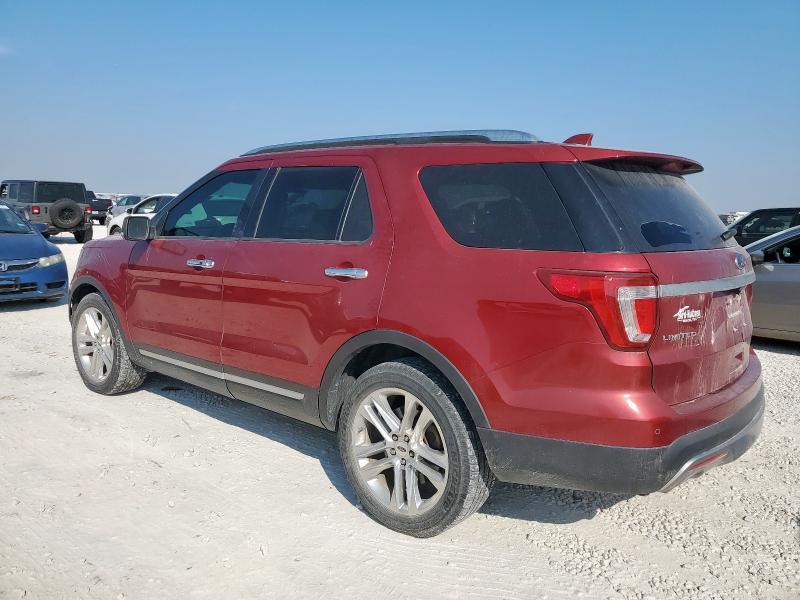 1FM5K7F86HGD98285 - 2017 FORD EXPLORER LIMITED Qırmızı foto 2
