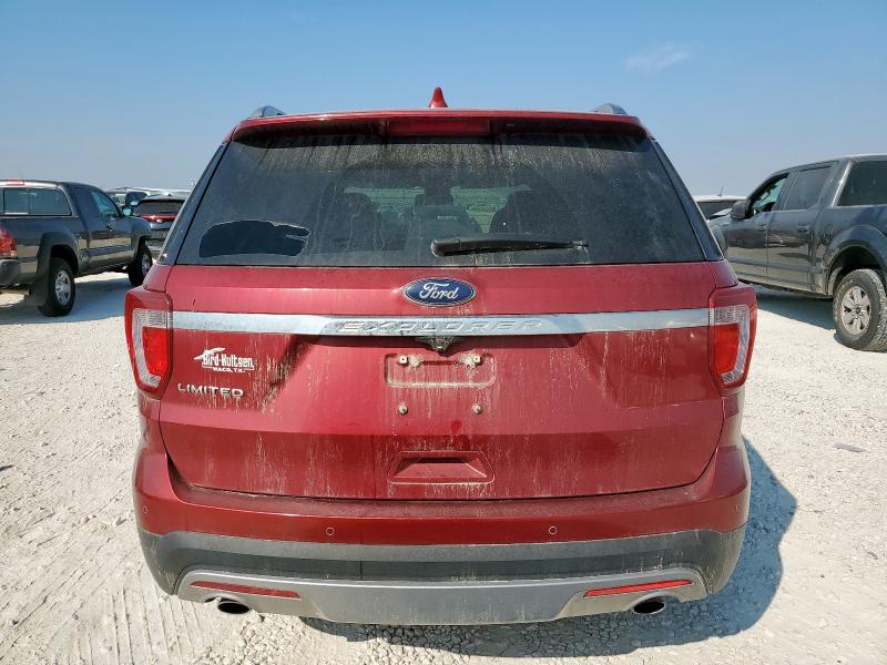 1FM5K7F86HGD98285 - 2017 FORD EXPLORER LIMITED Rojo foto 6
