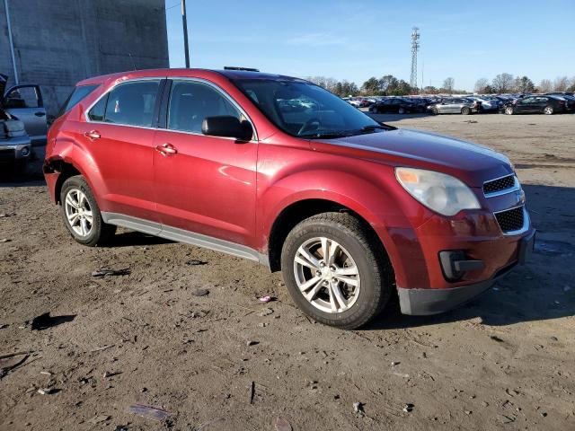 2CNFLCEWXA6355018 - 2010 CHEVROLET EQUINOX LS RED photo 4