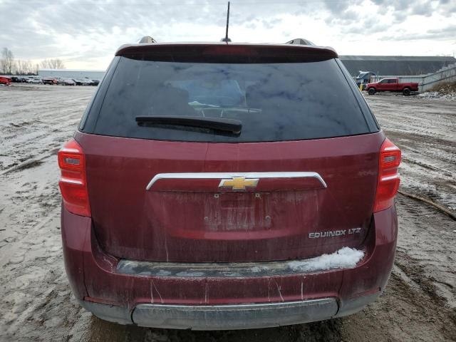 2GNALDEK8G6283804 - 2016 CHEVROLET EQUINOX LTZ BURGUNDY photo 6