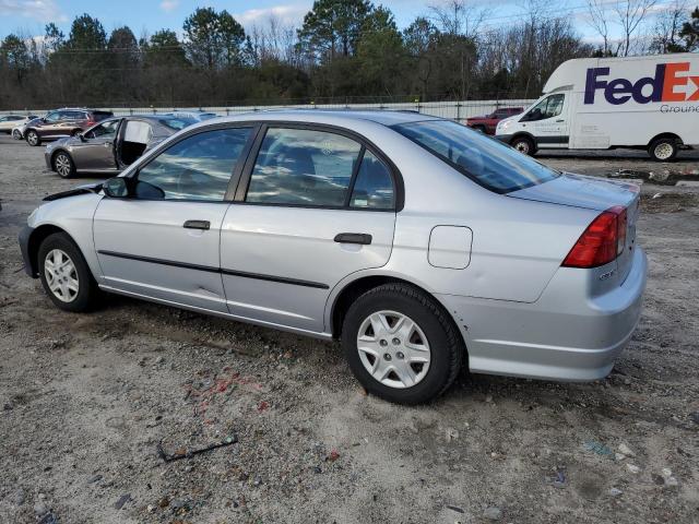 1HGES16435L009380 - 2005 HONDA CIVIC DX SILVER photo 2