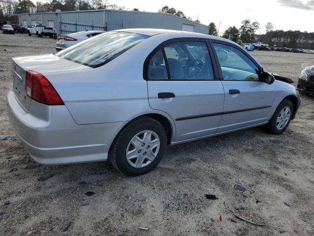 1HGES16435L009380 - 2005 HONDA CIVIC DX SILVER photo 3