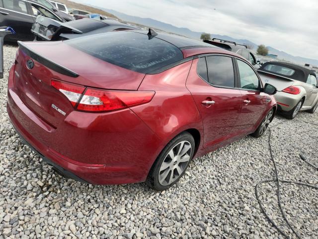 5XXGR4A68DG110233 - 2013 KIA OPTIMA SX RED photo 3