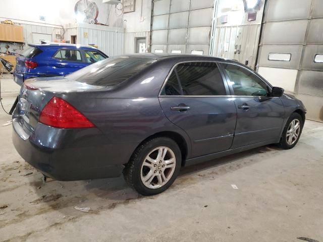 1HGCM56727A141404 - 2007 HONDA ACCORD EX BLUE photo 3