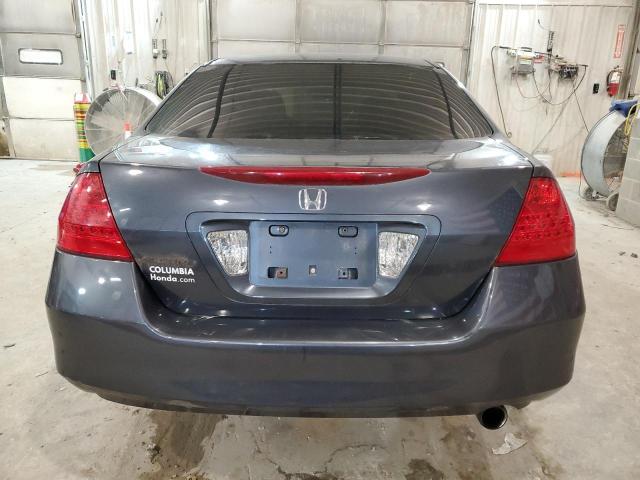 1HGCM56727A141404 - 2007 HONDA ACCORD EX BLUE photo 6