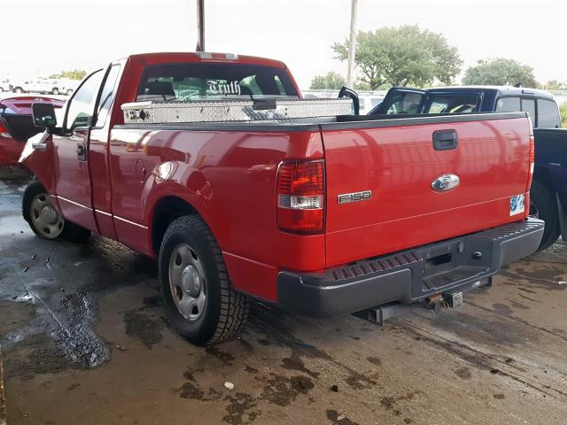 1FTRF12228KC74522 - 2008 FORD F150 RED photo 3