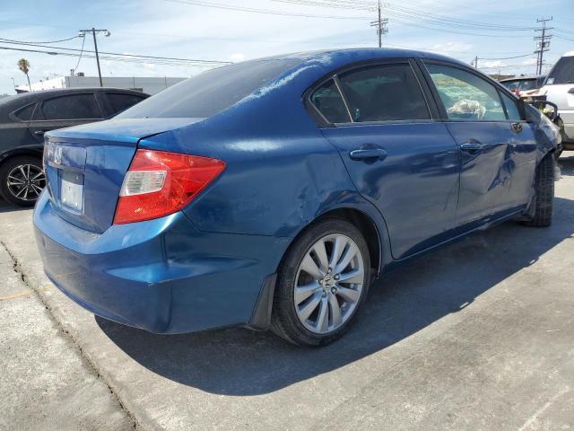 2HGFB2E54CH511586 - 2012 HONDA CIVIC LX ლურჯი ფოტო 3