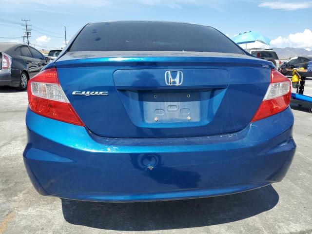 2HGFB2E54CH511586 - 2012 HONDA CIVIC LX ლურჯი ფოტო 6