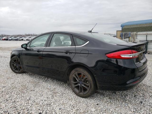 3FA6P0HD7JR213743 - 2018 FORD FUSION SE BLACK photo 2