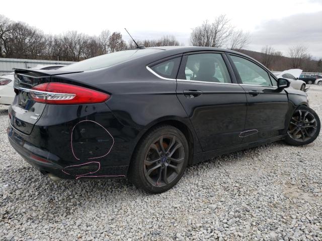 3FA6P0HD7JR213743 - 2018 FORD FUSION SE BLACK photo 3