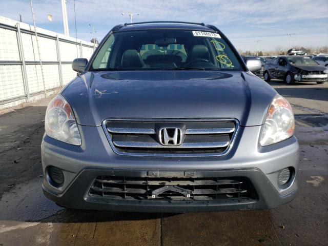 JHLRD78945C064123 - 2005 HONDA CR-V SE GRAY photo 5