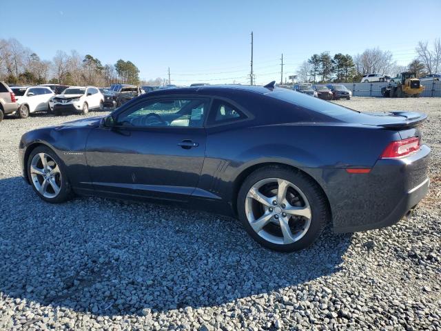 2G1FC1E39E9152844 - 2014 CHEVROLET CAMARO LT BLUE photo 2