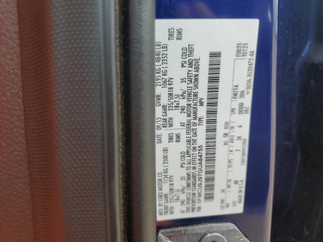 1FMCU9J97GUA84755 - 2016 FORD ESCAPE TITANIUM 蓝色 照片 13