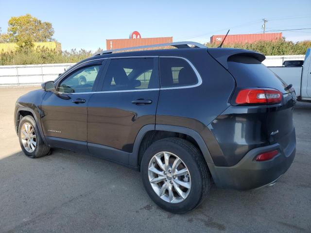 1C4PJMDS7EW180385 - 2014 JEEP CHEROKEE LIMITED BLACK photo 2