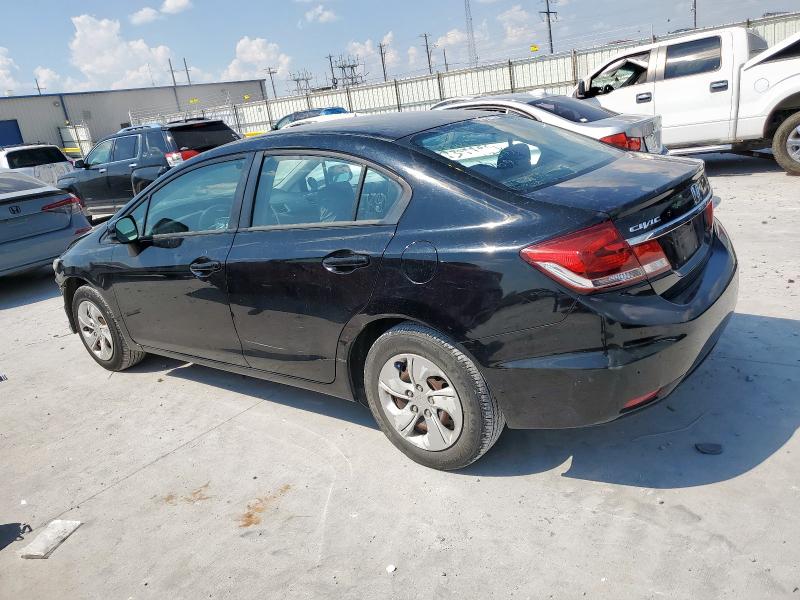 19XFB2F52DE099906 - 2013 HONDA CIVIC LX BLACK photo 2