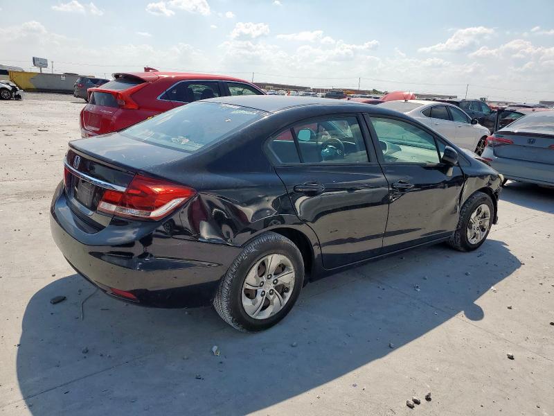 19XFB2F52DE099906 - 2013 HONDA CIVIC LX BLACK photo 3