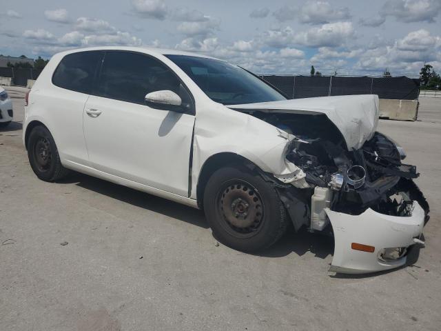 WVWAB7AJ2CW285137 - 2012 VOLKSWAGEN GOLF WHITE photo 4