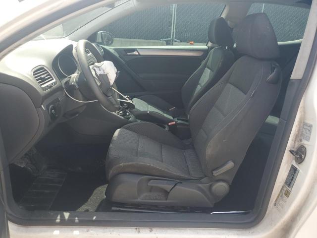 WVWAB7AJ2CW285137 - 2012 VOLKSWAGEN GOLF WHITE photo 7