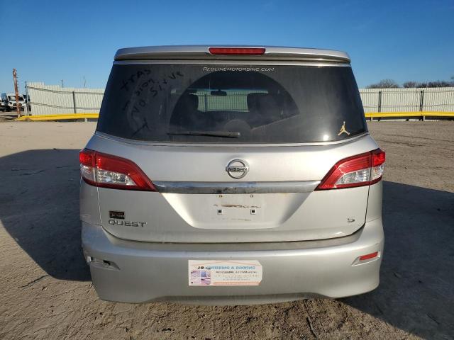 JN8AE2KP7B9002911 - 2011 NISSAN QUEST S SILVER photo 6