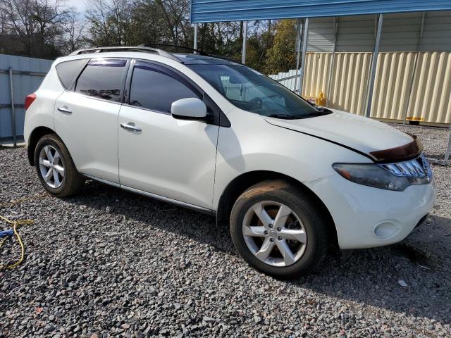 JN8AZ18U59W013770 - 2009 NISSAN MURANO S WHITE photo 4