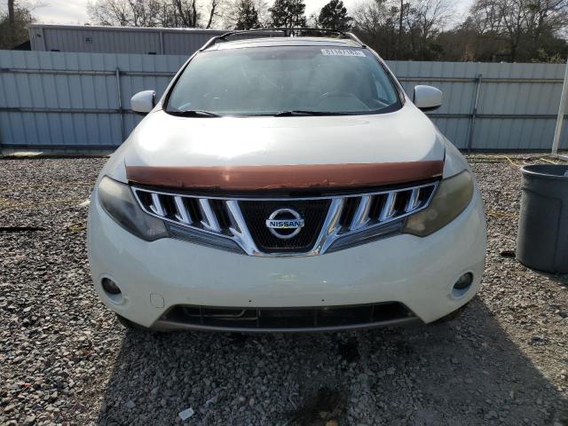 JN8AZ18U59W013770 - 2009 NISSAN MURANO S WHITE photo 5