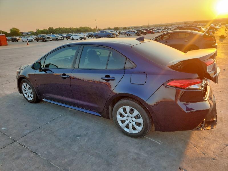 JTDEPRAE0LJ024863 - 2020 TOYOTA COROLLA LE Blau Foto 2