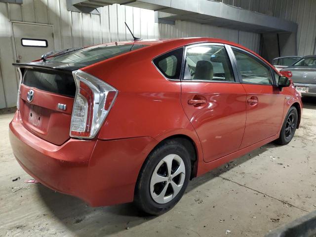 JTDKN3DU3C0335167 - 2012 TOYOTA PRIUS RED photo 3