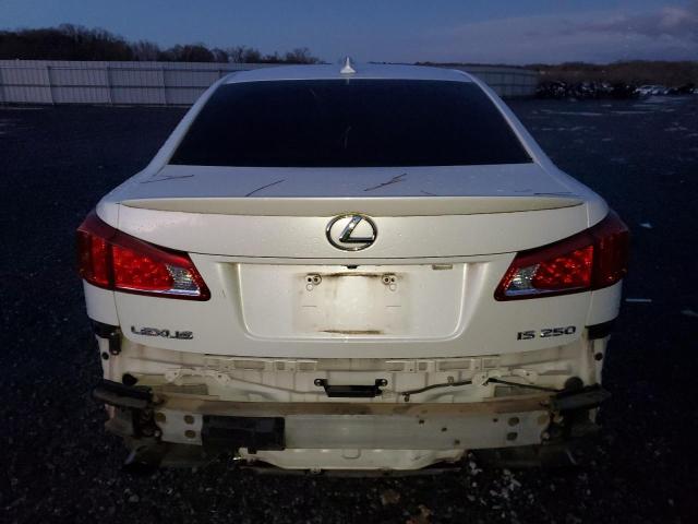 JTHBF5C27A5120916 - 2010 LEXUS IS 250 WHITE photo 6