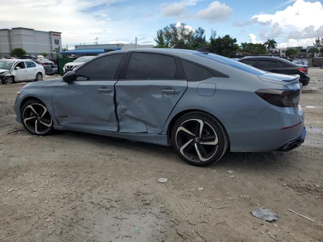 1HGCV2F32MA005827 - 2021 HONDA ACCORD SPORT Серый фото 2