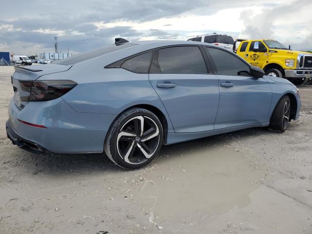 1HGCV2F32MA005827 - 2021 HONDA ACCORD SPORT Серый фото 3