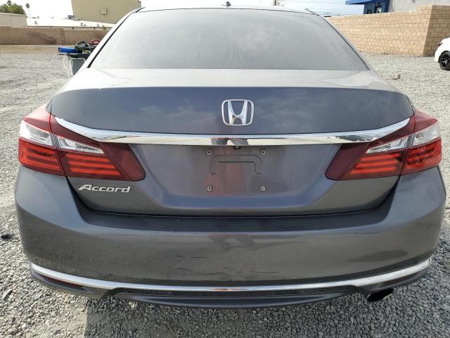 1HGCR2F76GA001615 - 2016 HONDA ACCORD EX GRAY photo 6