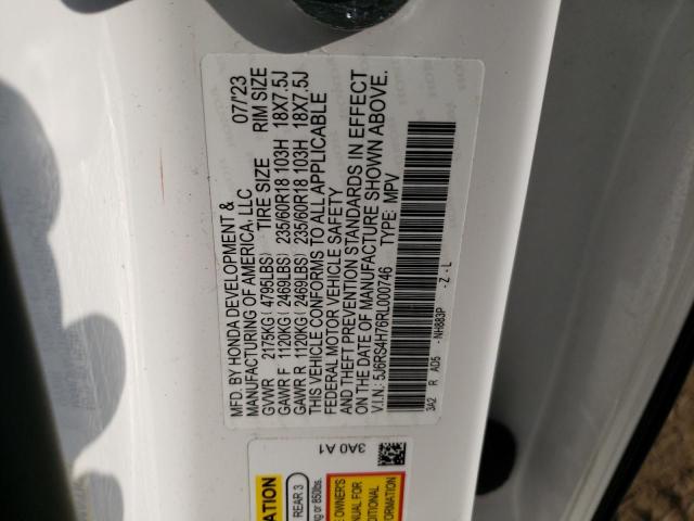 5J6RS4H76RL000746 - 2024 HONDA CR-V EXL 白色 照片 13