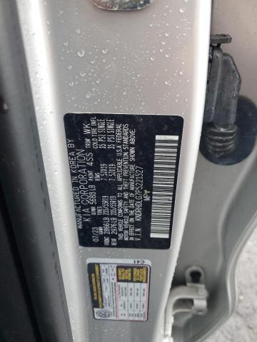 KNDRHDLG7P5221527 - 2023 KIA SORENTO EX SILVER photo 13