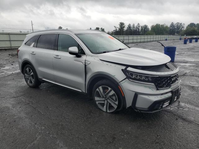 KNDRHDLG7P5221527 - 2023 KIA SORENTO EX SILVER photo 4