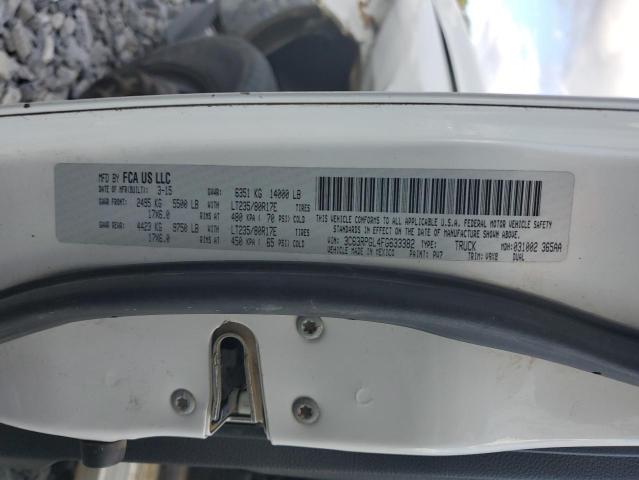 3C63RPGL4FG633382 - 2015 RAM 3500 ST WHITE photo 13