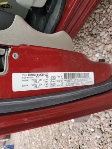 2C4RC1BGXDR818894 - 2013 CHRYSLER TOWN & COU TOURING RED photo 13