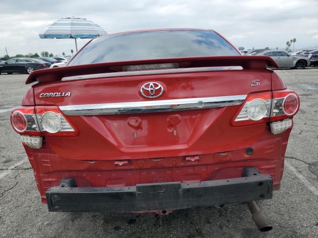 5YFBU4EE4DP176635 - 2013 TOYOTA COROLLA BASE Qırmızı foto 6