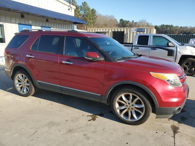 1FM5K7F92DGA98844 - 2013 FORD EXPLORER LIMITED RED photo 4