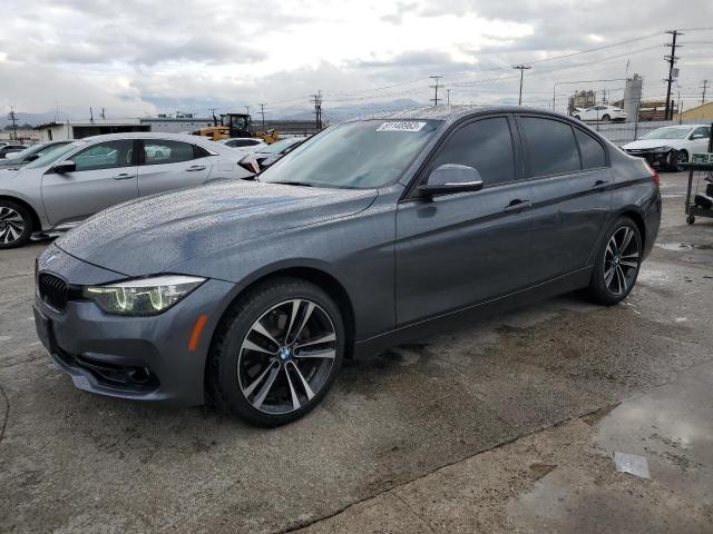 WBA8B9G54JNU97381 - 2018 BMW 330 I GRAY photo 1