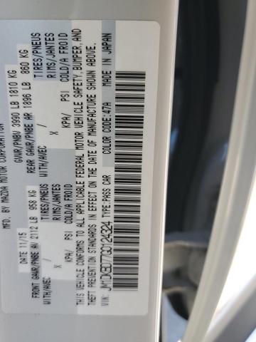 JM1DKBD77G0124324 - 2016 MAZDA CX-3 GRAND TOURING WHITE photo 12