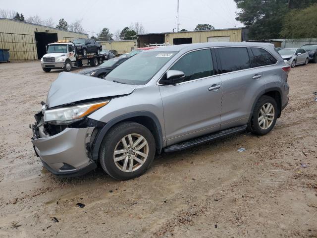 5TDBKRFH0GS352393 - 2016 TOYOTA HIGHLANDER LE SILVER photo 1