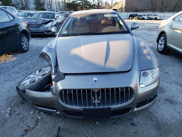 ZAMJK39A390044725 - 2009 MASERATI QUATTROPOR S SILVER photo 5