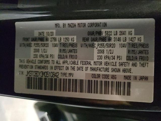 JM3TCBDY3M0510842 - 2021 MAZDA CX-9 GRAND TOURING GRAY photo 13