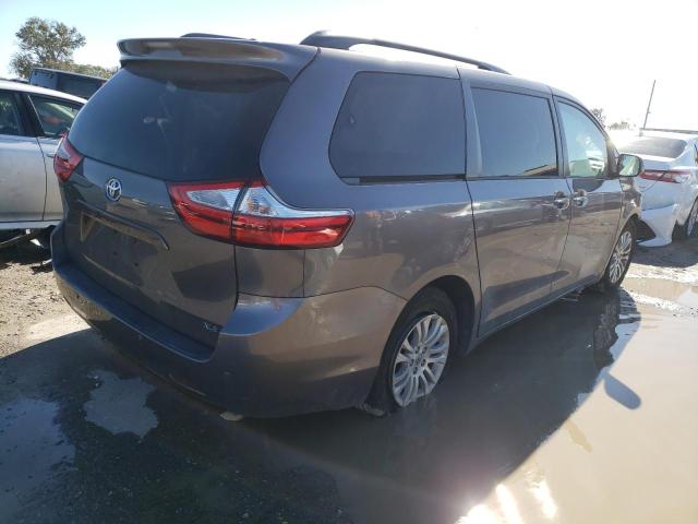 5TDYK3DC9FS678660 - 2015 TOYOTA SIENNA XLE GRAY photo 3