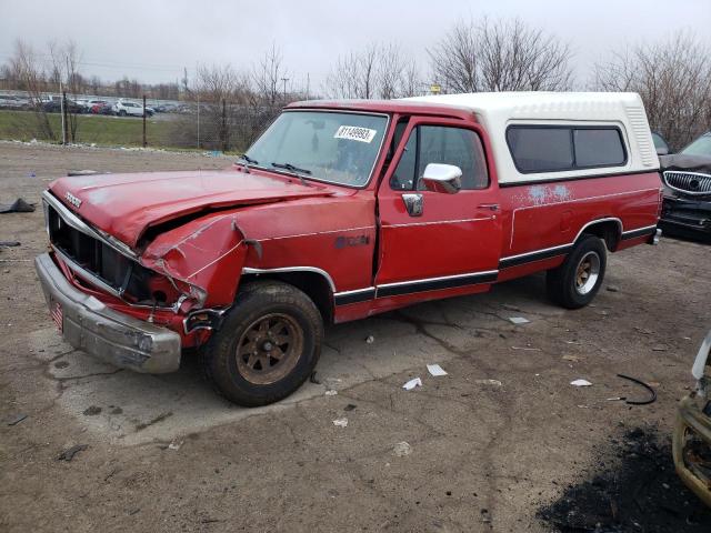 1B7FD04YXJS665640 - 1988 DODGE D-SERIES D100 RED photo 1