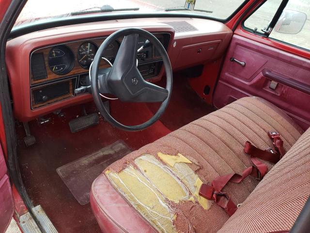 1B7FD04YXJS665640 - 1988 DODGE D-SERIES D100 RED photo 8